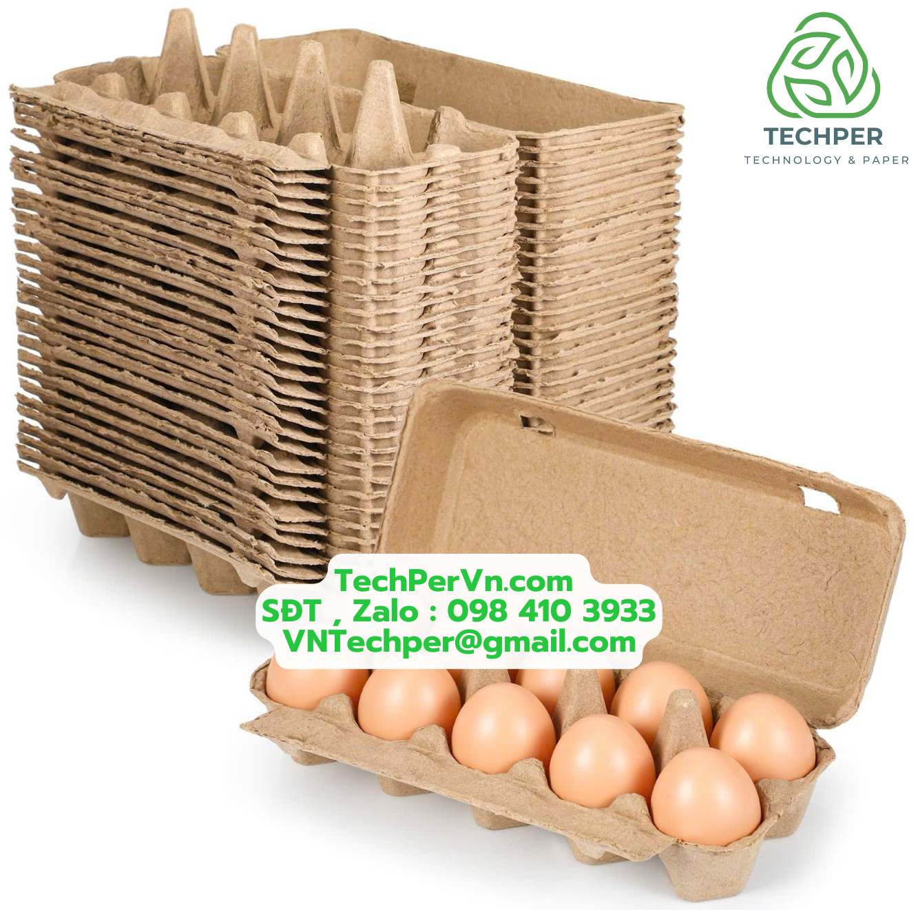 Khay Giấy Định Hình Đựng Trứng