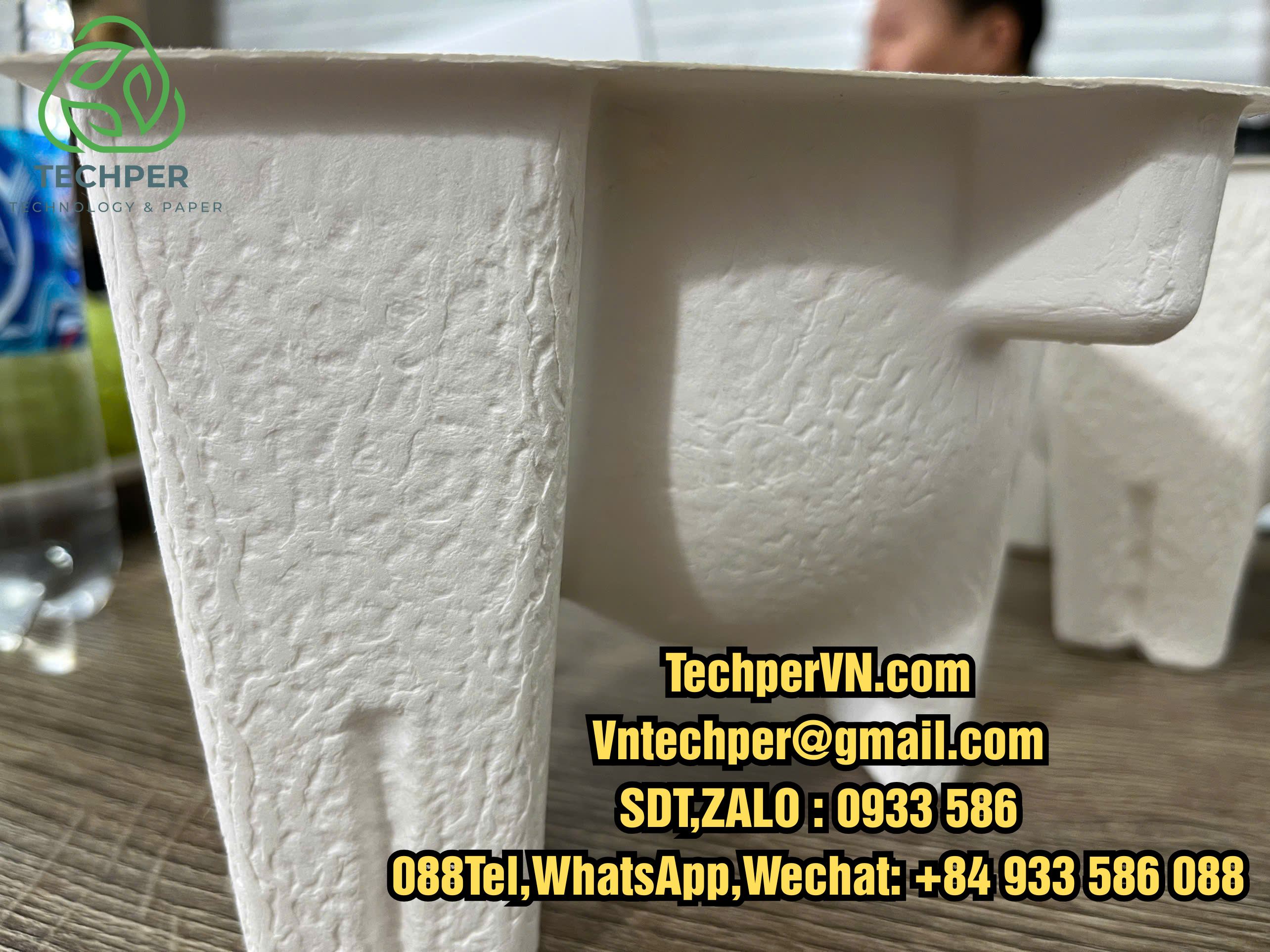 khay giấy trắng định hình