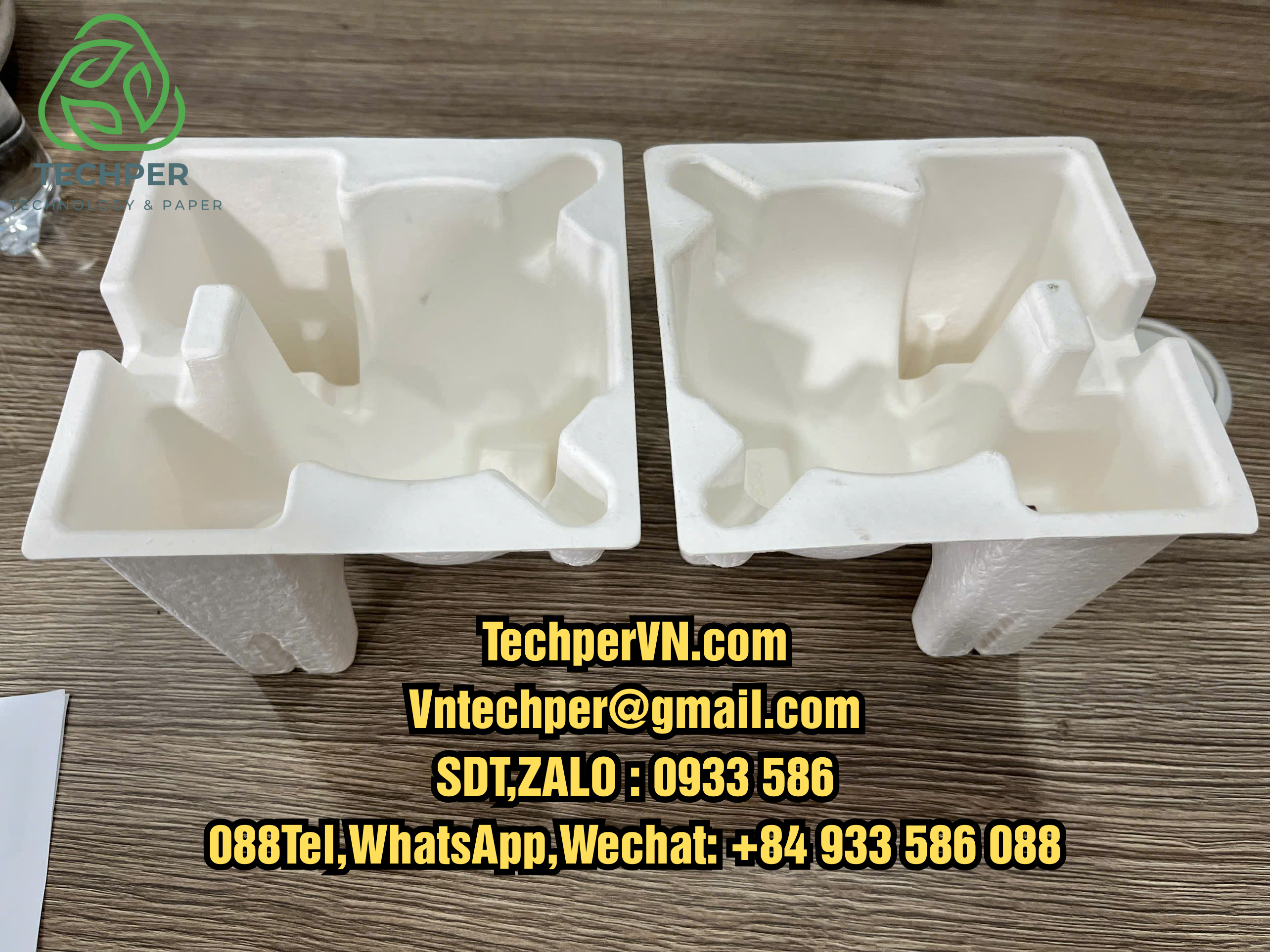 khay giấy trắng định hình