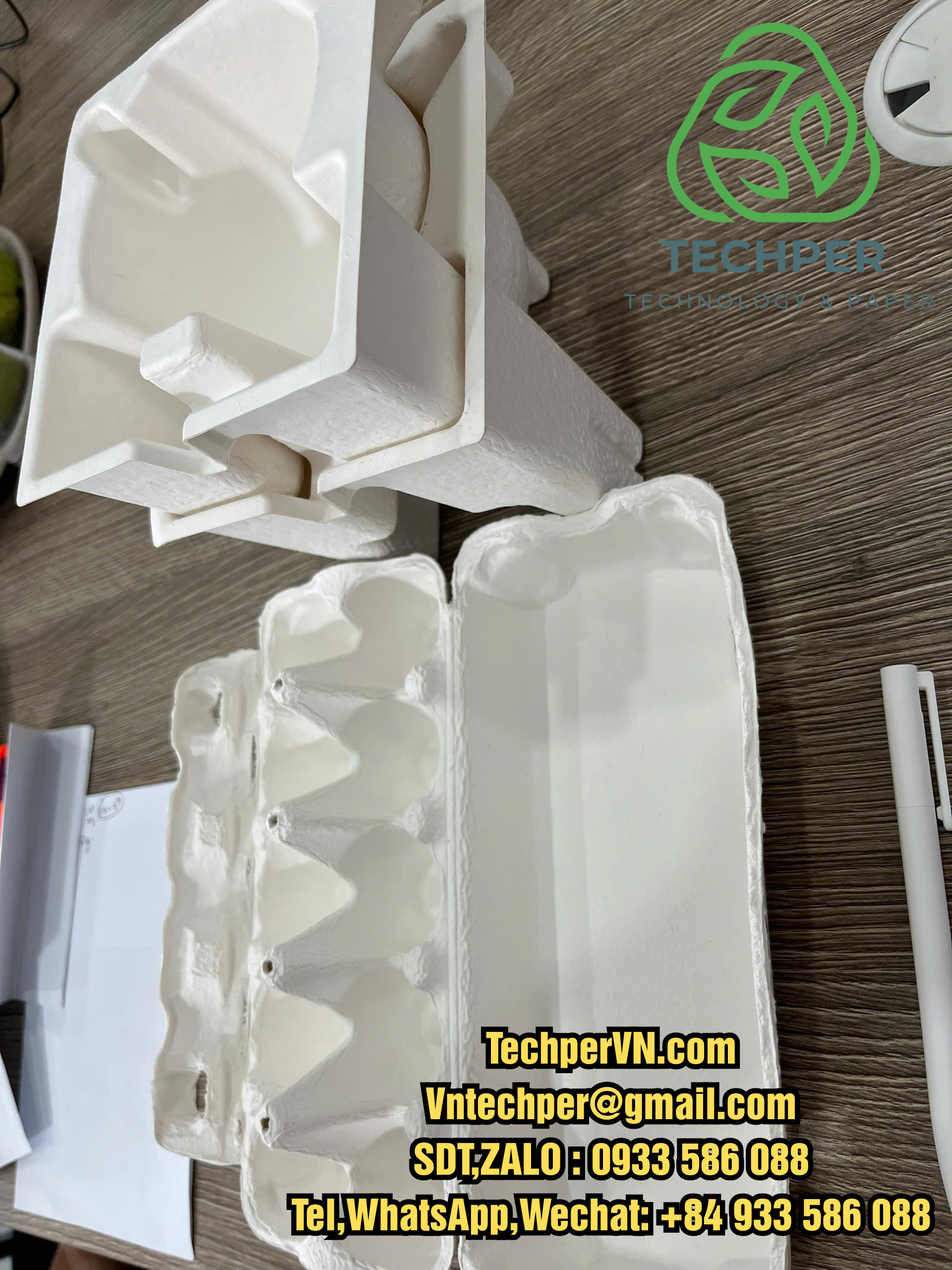 khay giấy trắng định hình