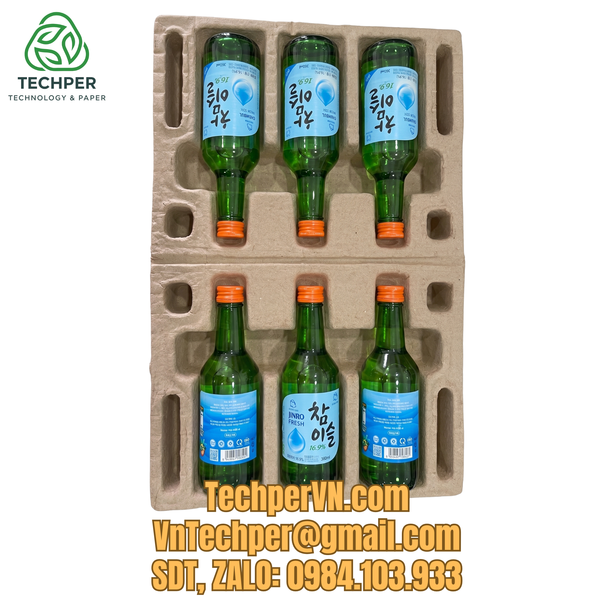 KHAY ĐỰNG 3 CHAI RƯỢU SOJU